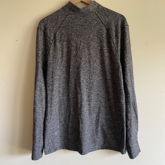Lululemon Surge Warm 1/2 Zip In Heathered Black - Picture 8 of 11